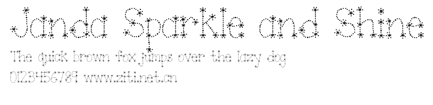 Janda Sparkle and Shine.ttf字體轉換器圖片