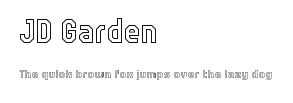 JD Garden.ttf字體轉換器圖片
