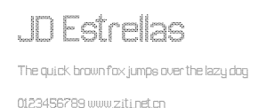 JD Estrellas.ttf字體轉換器圖片