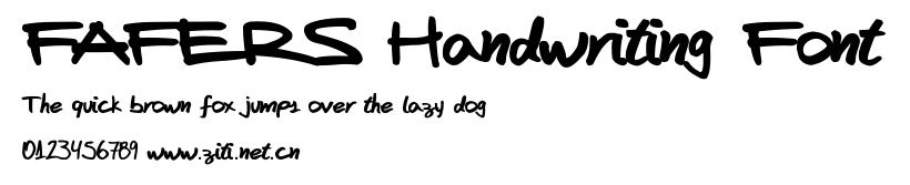 FAFERS Handwriting Font.ttf字體轉換器圖片
