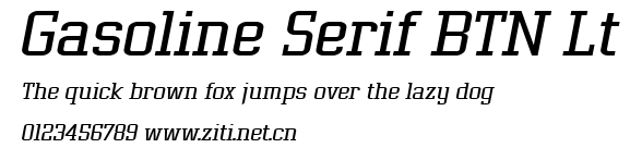 Gasoline Serif BTN Lt.ttf字體轉換器圖片