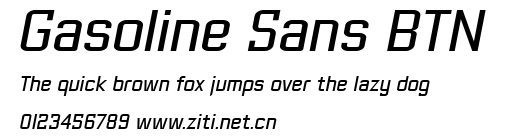Gasoline Sans BTN.ttf字體轉換器圖片