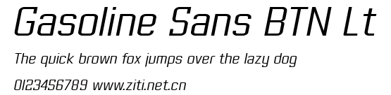 Gasoline Sans BTN Lt.ttf字體轉換器圖片