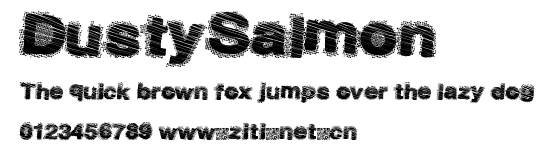 DustySalmon.ttf字體轉換器圖片