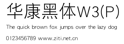 華康黑體W3(P).ttf