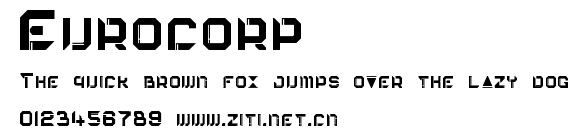 Eurocorp.ttf字體轉換器圖片