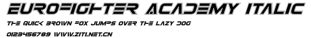 Eurofighter Academy Italic.ttf字體轉換器圖片