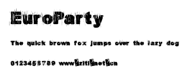 EuroParty.ttf字體轉換器圖片