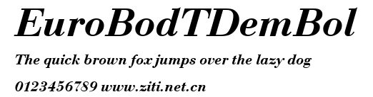 EuroBodTDemBol.ttf字體轉換器圖片