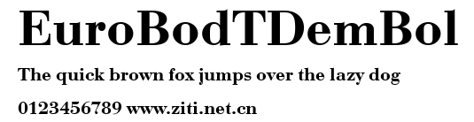 EuroBodTDemBol.ttf字體轉換器圖片