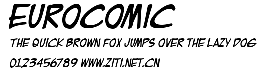 EuroComic.ttf字體轉換器圖片