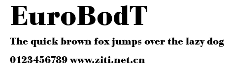 EuroBodT.ttf字體轉換器圖片
