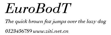 EuroBodT.ttf字體轉換器圖片