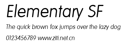 Elementary SF.ttf字體轉換器圖片