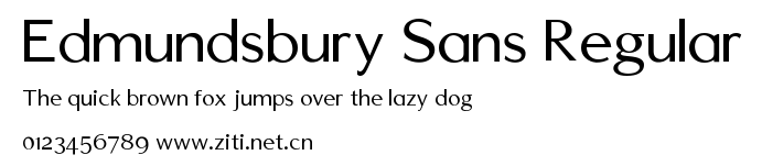Edmundsbury Sans Regular.ttf字體轉換器圖片