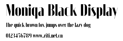 Moniqa Black Display.otf
