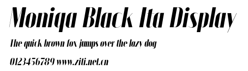 Moniqa Black Ita Display.otf