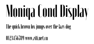 Moniqa Cond Display.otf