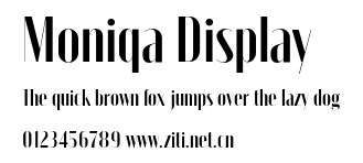 Moniqa Display.otf