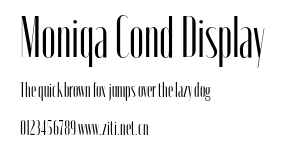 Moniqa Cond Display.otf