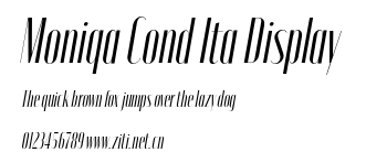 Moniqa Cond Ita Display.otf