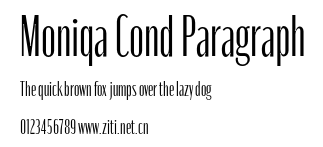 Moniqa Cond Paragraph.otf