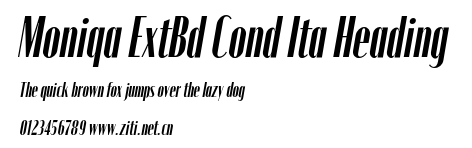 Moniqa ExtBd Cond Ita Heading.otf