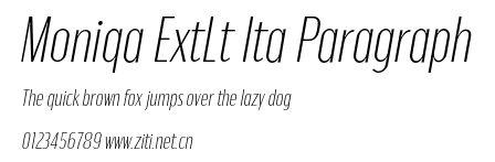 Moniqa ExtLt Ita Paragraph.otf