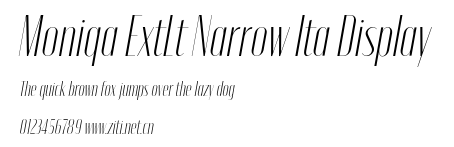 Moniqa ExtLt Narrow Ita Display.otf