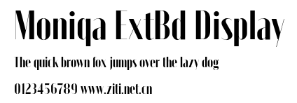 Moniqa ExtBd Display.otf