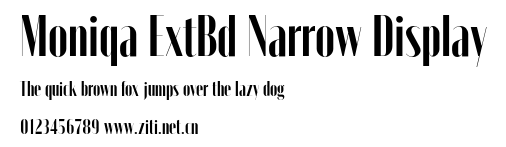 Moniqa ExtBd Narrow Display.otf