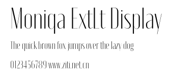 Moniqa ExtLt Display.otf