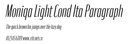 Moniqa Light Cond Ita Paragraph.otf