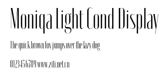 Moniqa Light Cond Display.otf