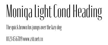 Moniqa Light Cond Heading.otf