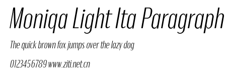 Moniqa Light Ita Paragraph.otf
