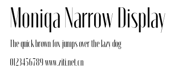 Moniqa Narrow Display.otf