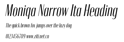 Moniqa Narrow Ita Heading.otf