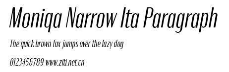 Moniqa Narrow Ita Paragraph.otf
