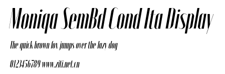 Moniqa SemBd Cond Ita Display.otf