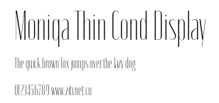 Moniqa Thin Cond Display.otf