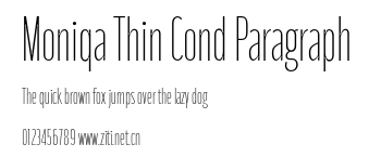 Moniqa Thin Cond Paragraph.otf