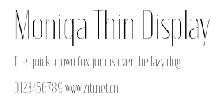 Moniqa Thin Display.otf