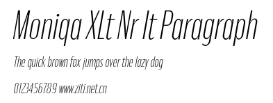 Moniqa XLt Nr It Paragraph.otf
