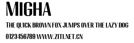 Migha.otf字體轉換器圖片
