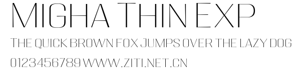 Migha Thin Exp.otf