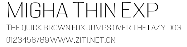 Migha Thin Exp.otf