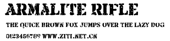 Armalite Rifle.ttf字體轉換器圖片