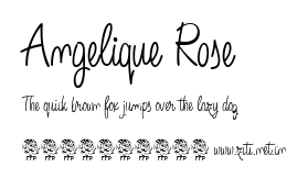 Angelique Rose.ttf字體轉換器圖片