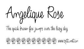 Angelique Rose.otf字體轉換器圖片